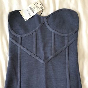 ZARA BLUE KNIT CORSET 💙